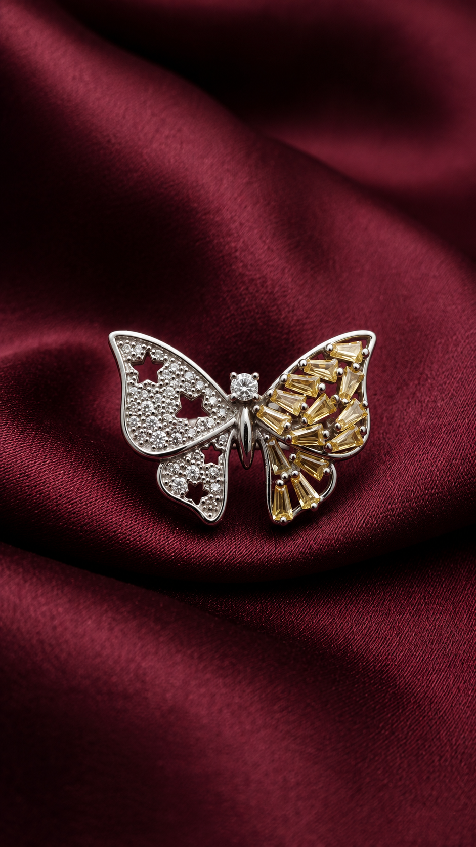 Butterfly Brooch Ring
