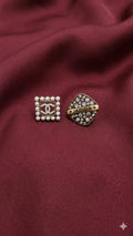 Chanel Square Pearl and Diamond Earring
