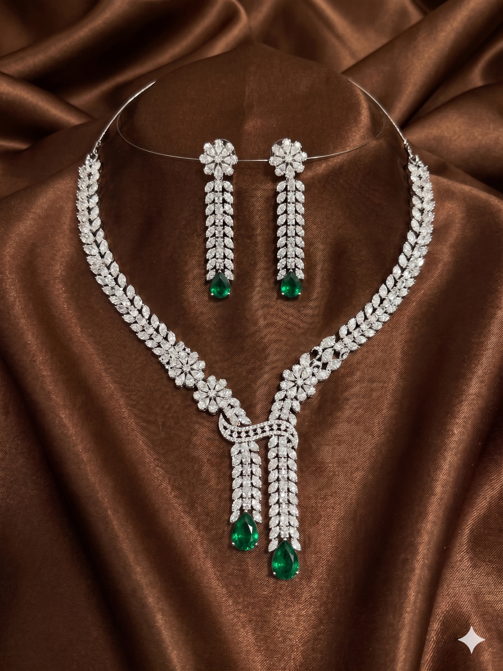 iksava ruby AD necklace set