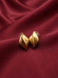 Golden Navette Studs