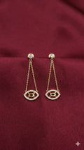 Gold Evil Eye Earring