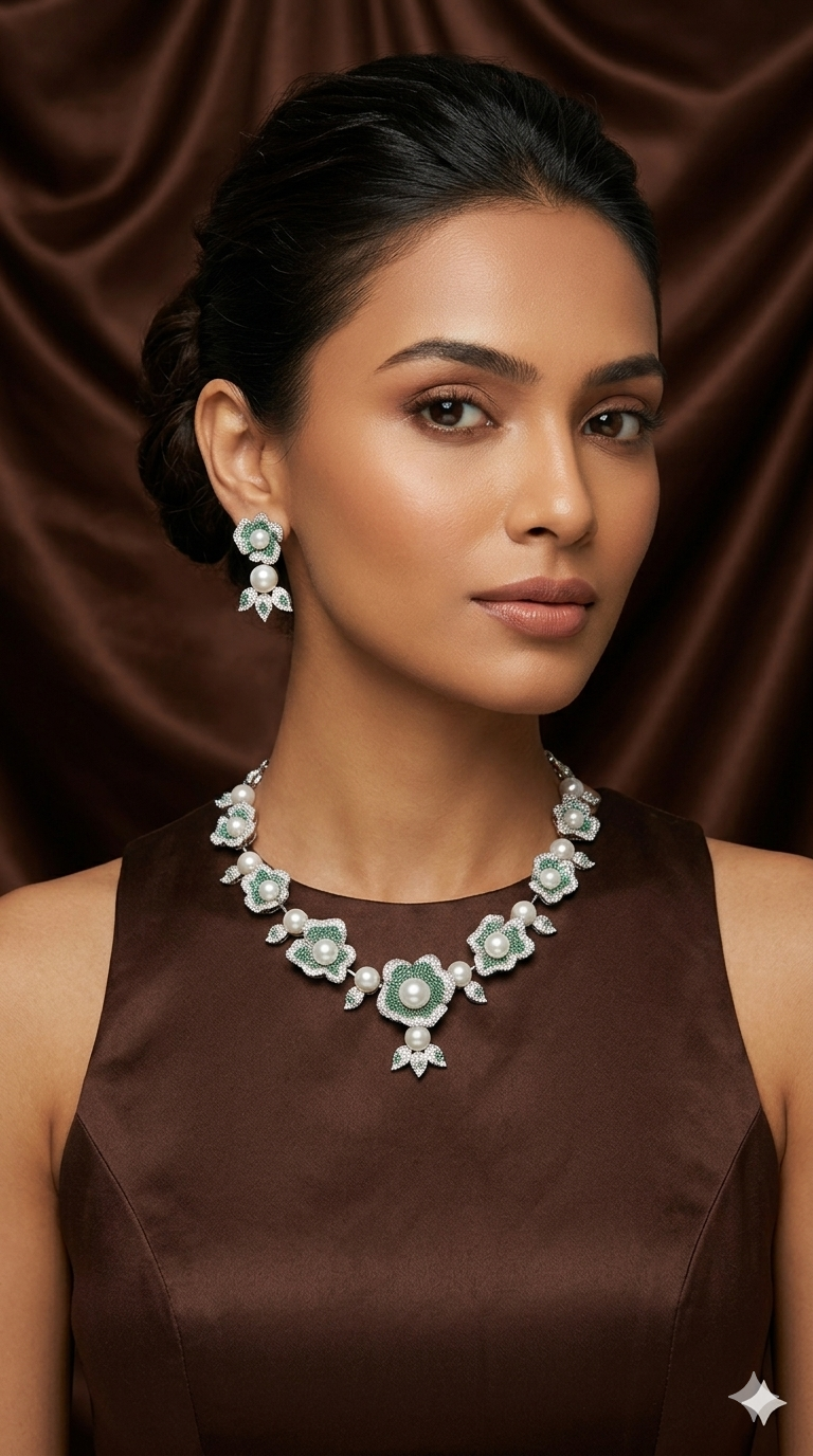 gulmohar necklace set