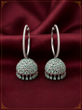 AD Jhumka Hoop Fusion Earrings