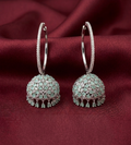 AD Jhumka Hoop Fusion Earrings