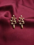Molten Gold Drip Stud