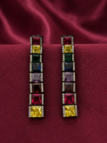 AD Oxidised Multicolor Statement Earrings
