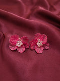 Pink Flower Stud