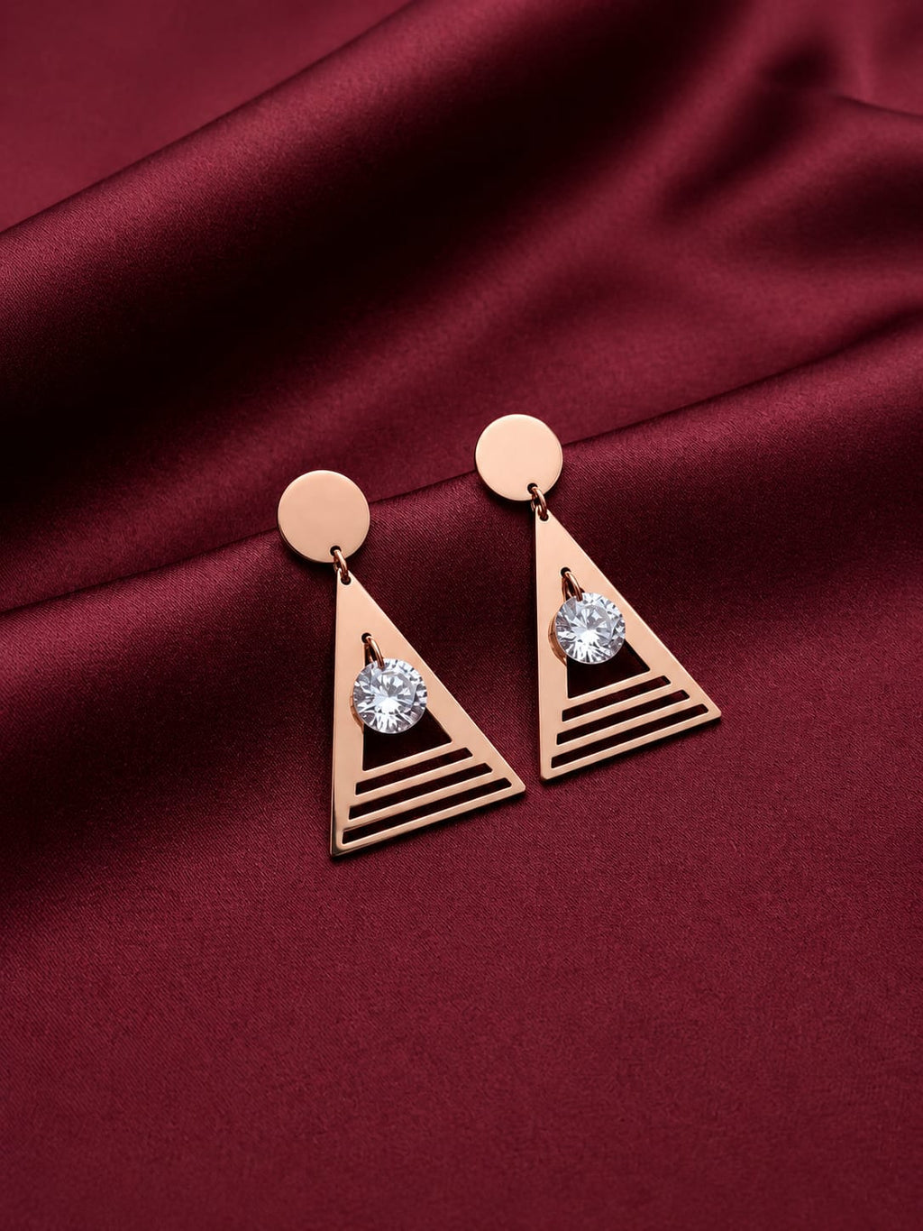 Prism Solitaire Drop Earrings