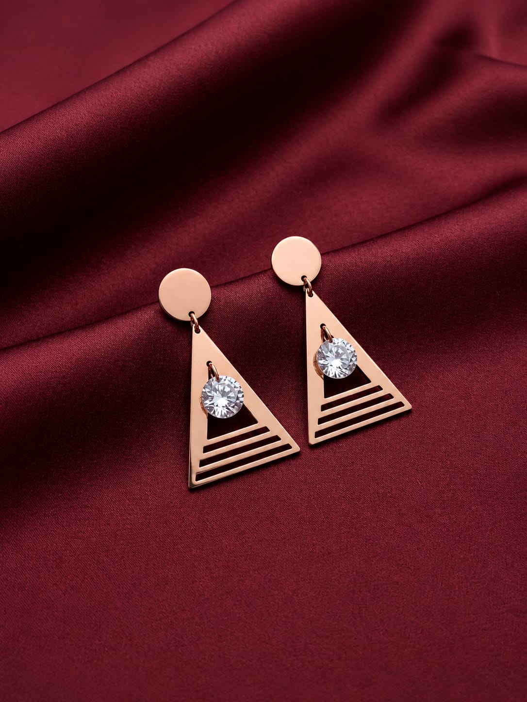Prism Solitaire Drop Earrings