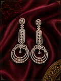 AD Rose Gold Long Cascade Earrings