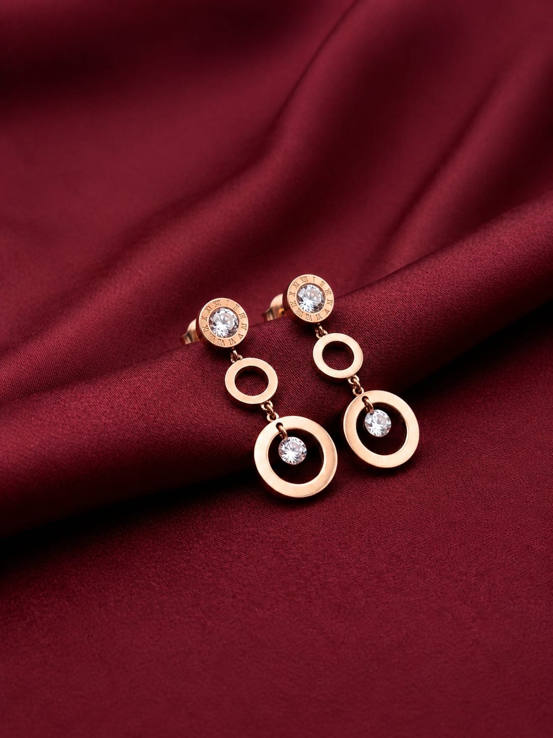 Rose Gold Ring Earring