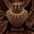 ruby pearl antique necklace set