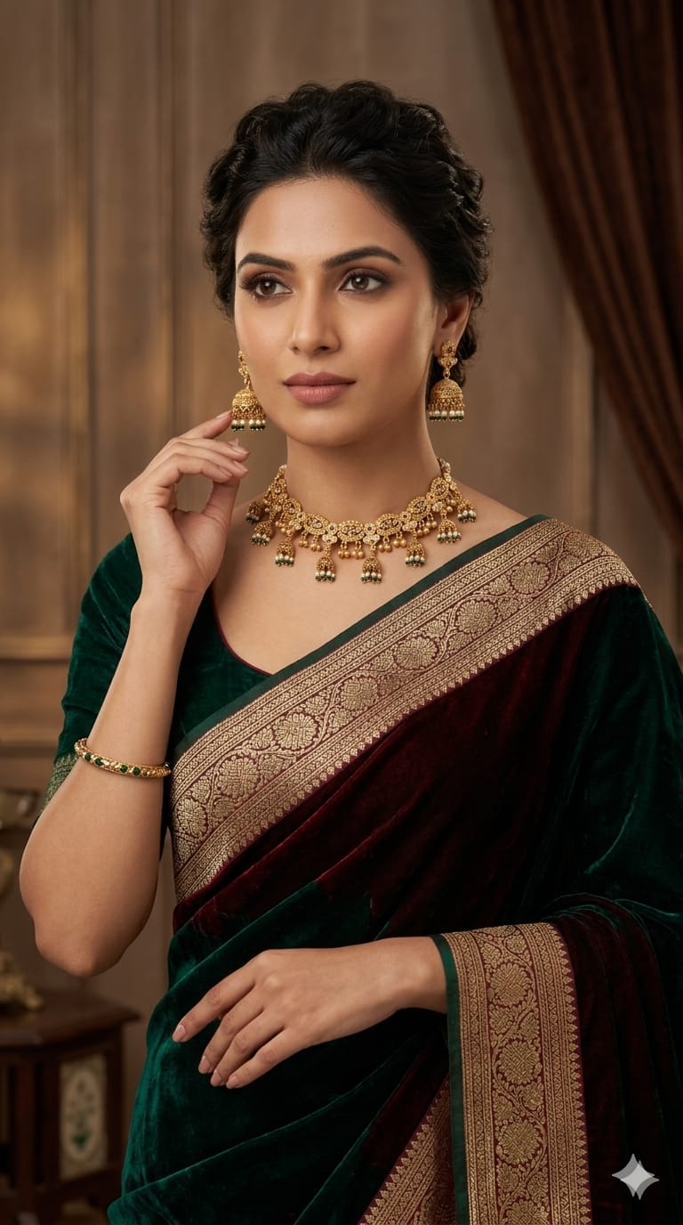 ruby pearl antique necklace set