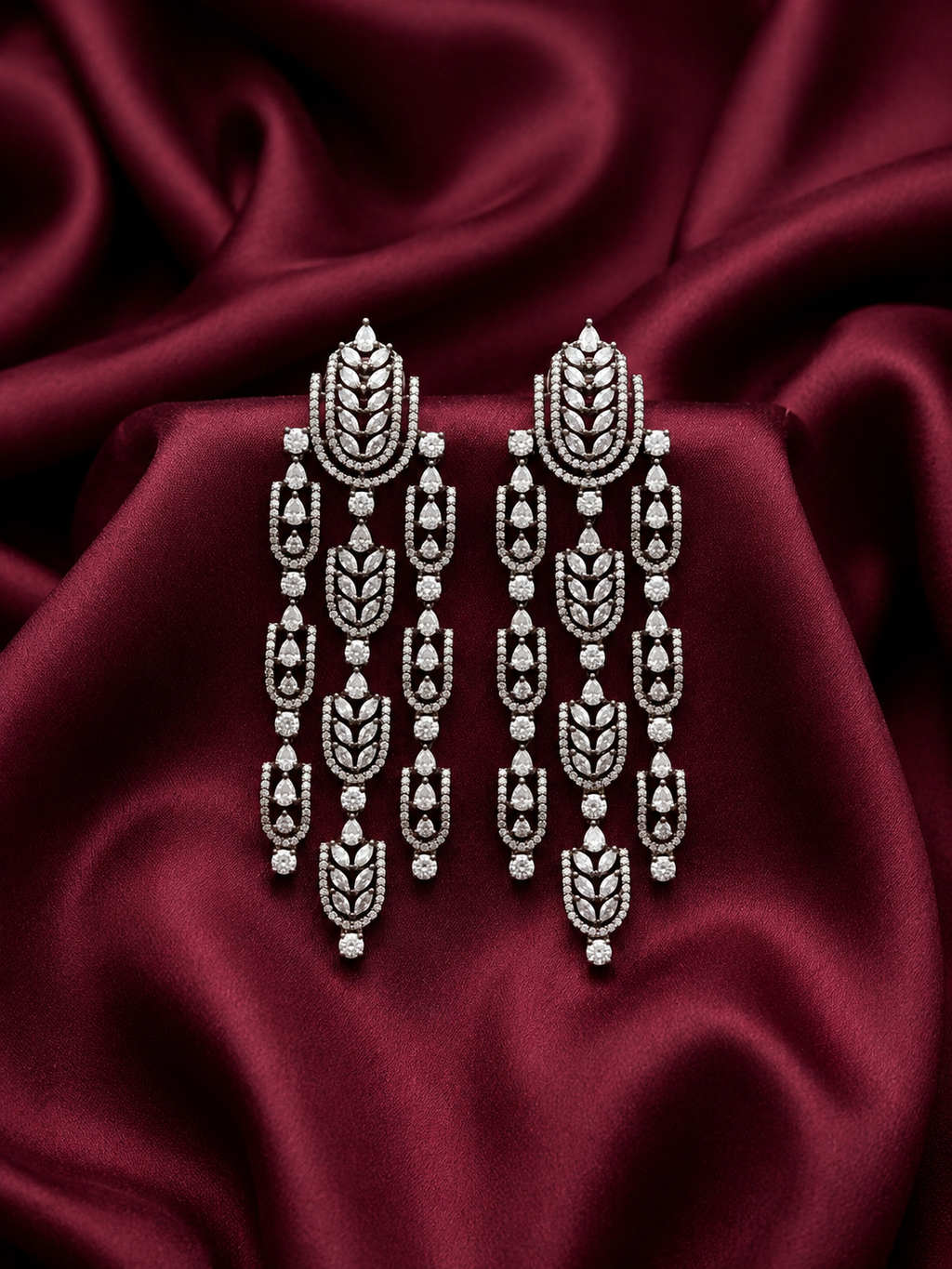 AD Silver Elegance Long Earrings