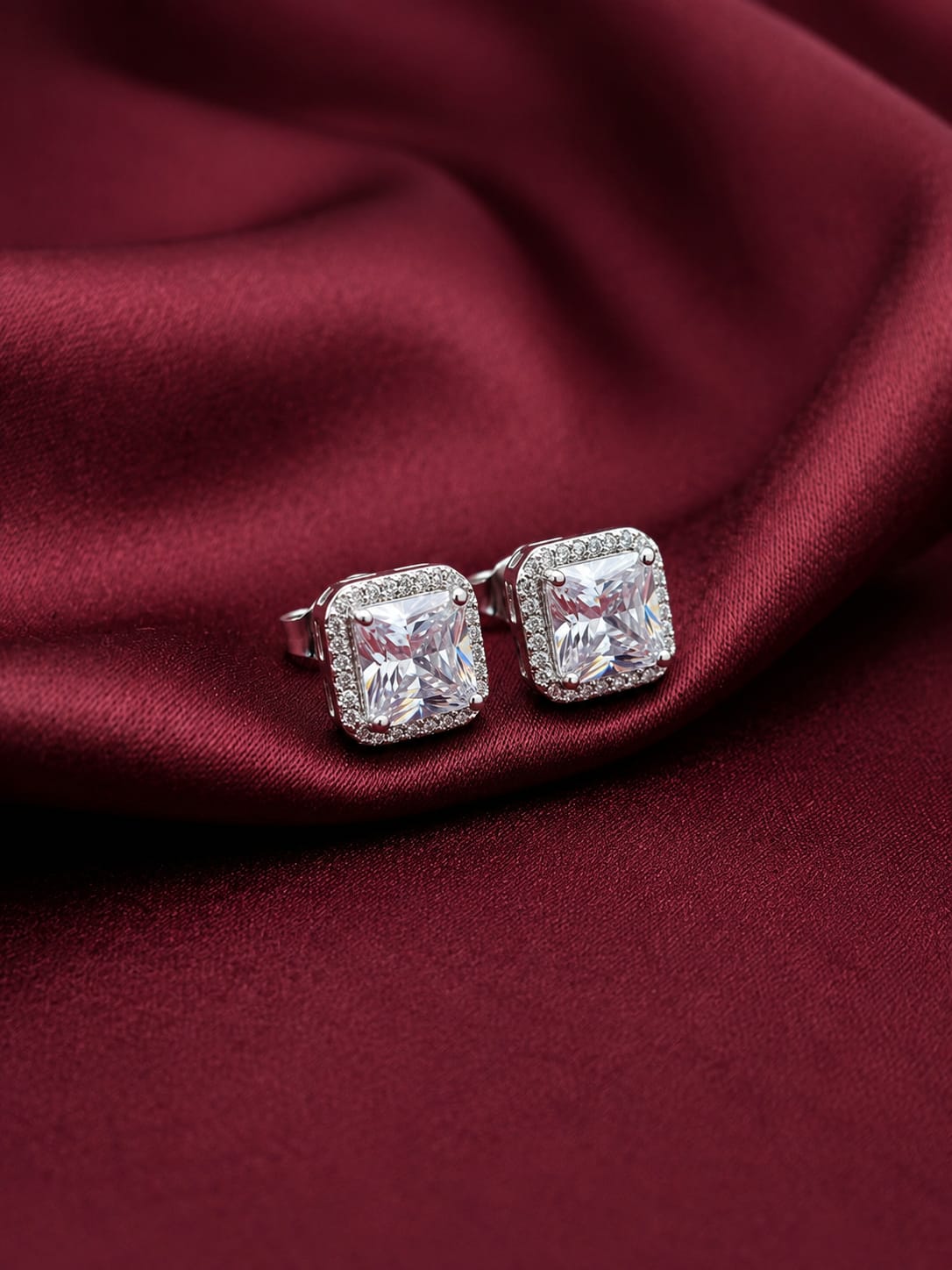 Silver Square Crystal