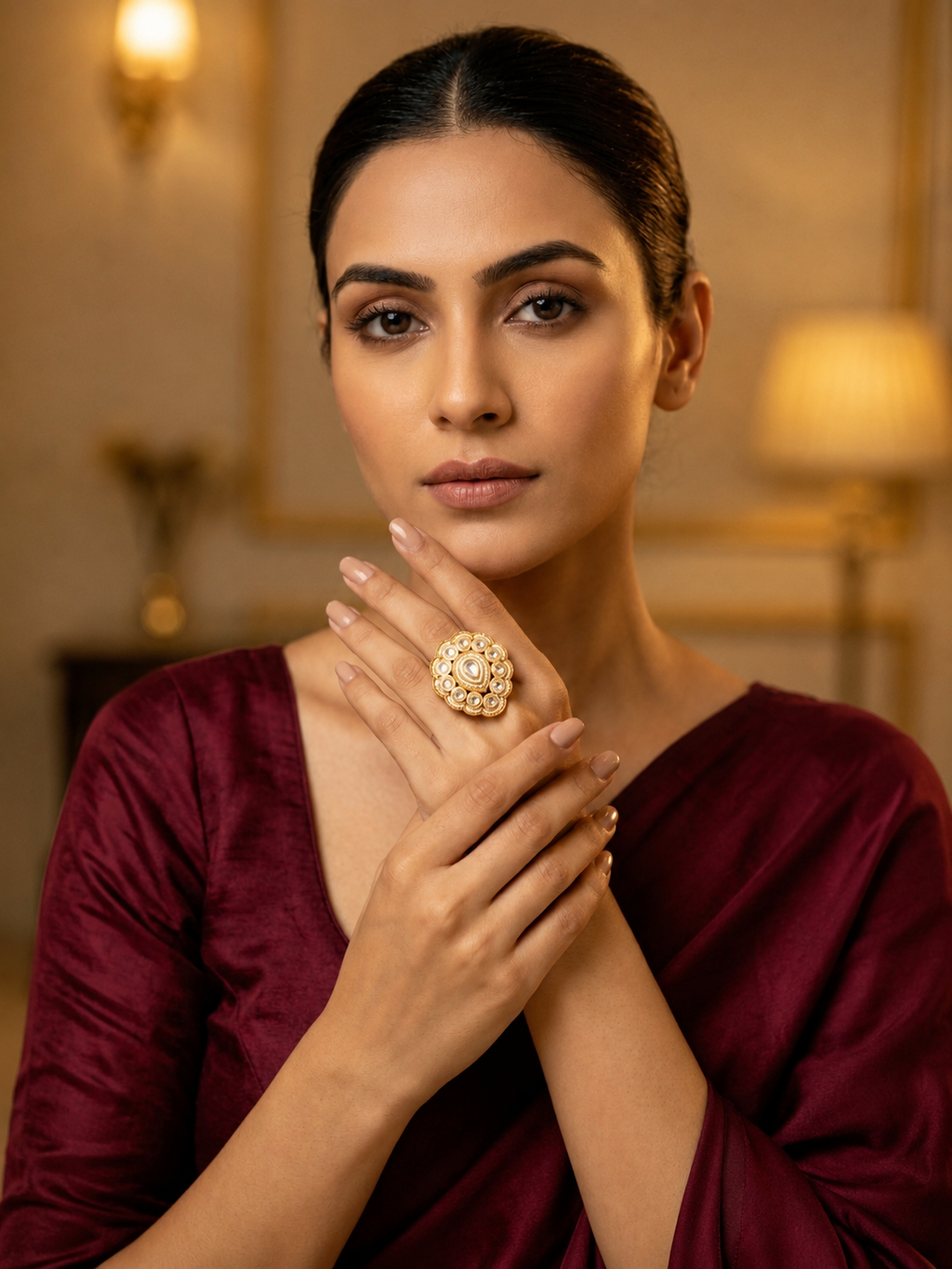 Victorian Polish Kundan Ring