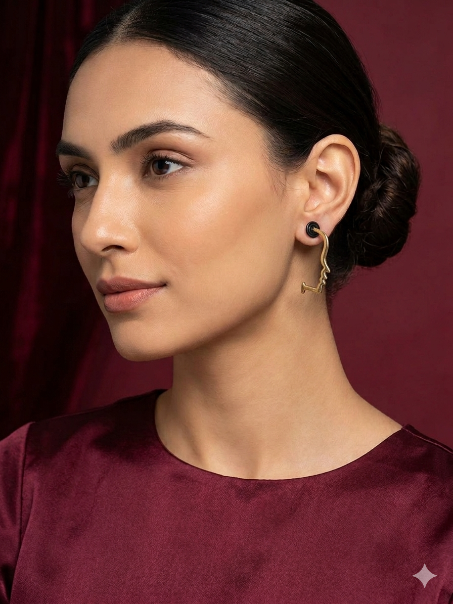 Abstract Whisper Earring