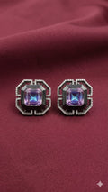 Amethyst Crystal Stud