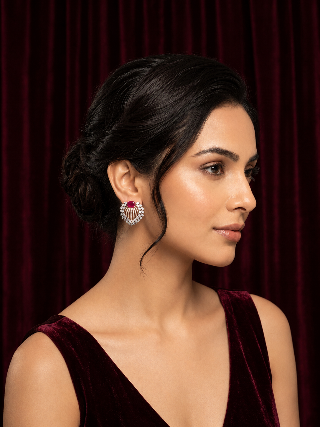 Celestial Allure Diamond Stud