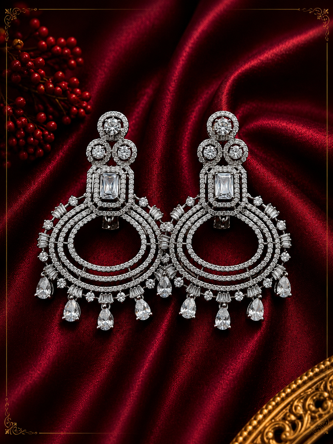 AD Chandbali Statement Earrings