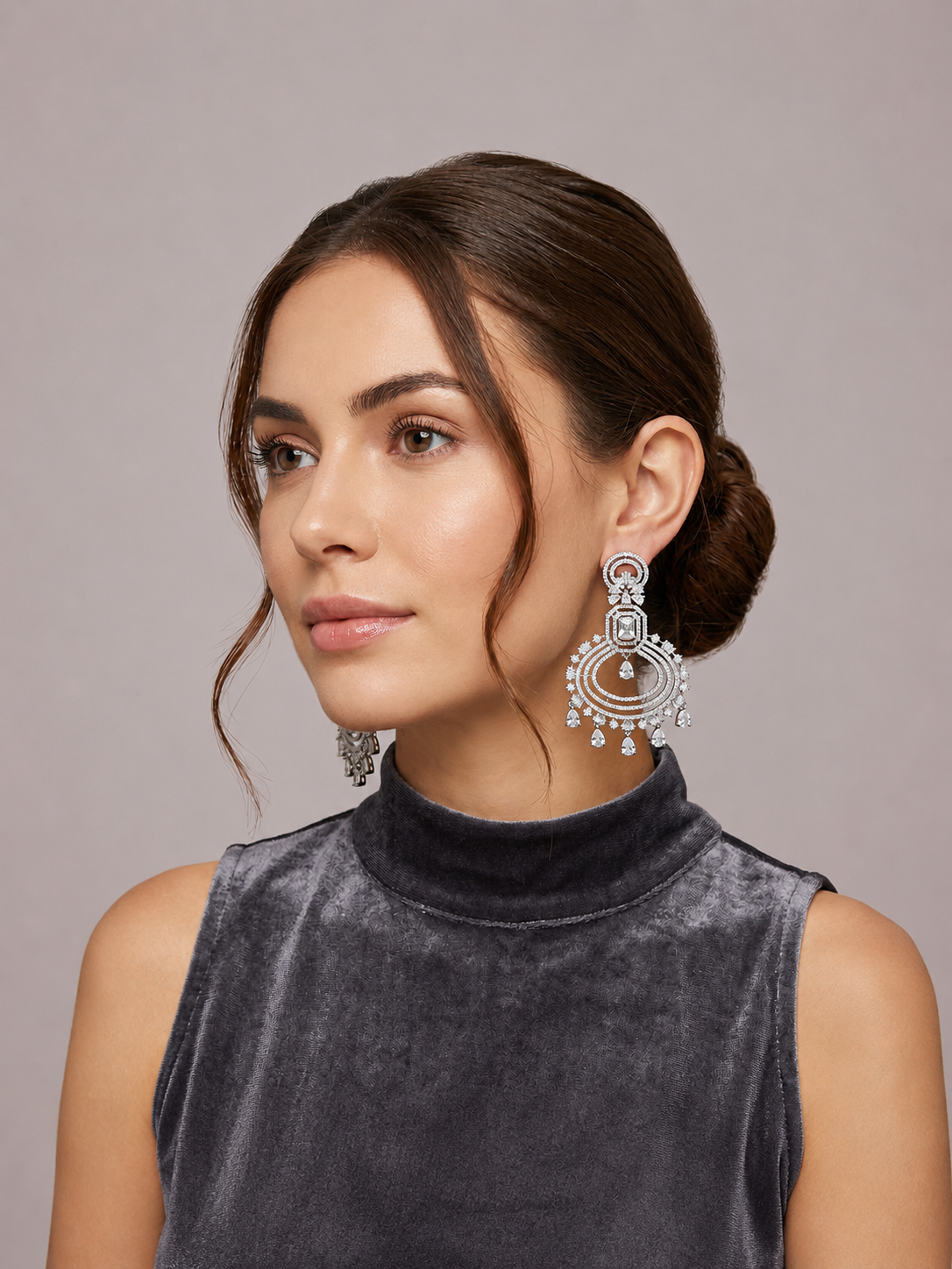 AD Chandbali Statement Earrings