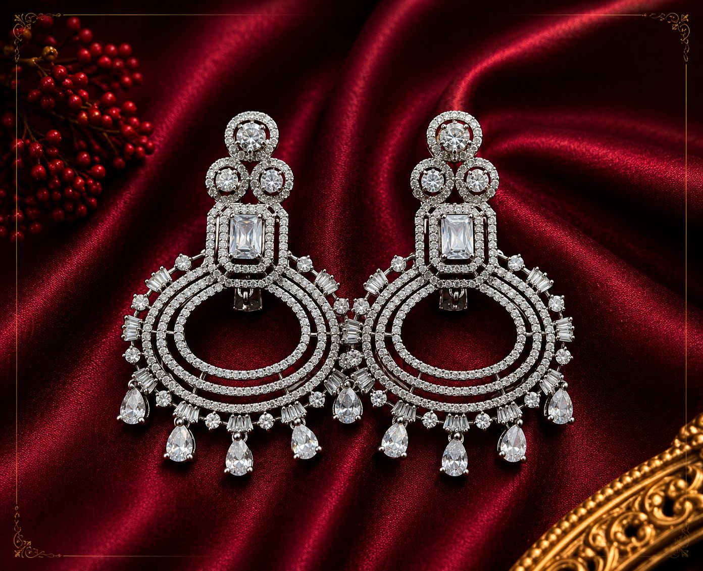 AD Chandbali Statement Earrings