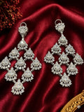 AD Crystal Diamond Dangle Earrings