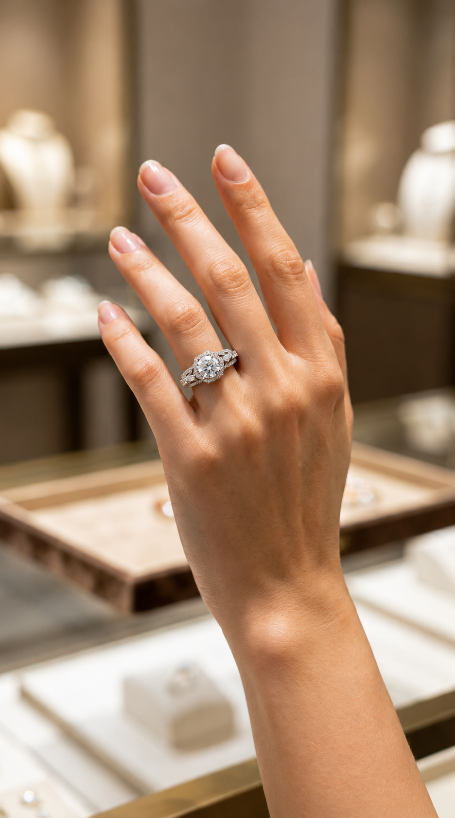 Daze Hoop Solitaire Ring