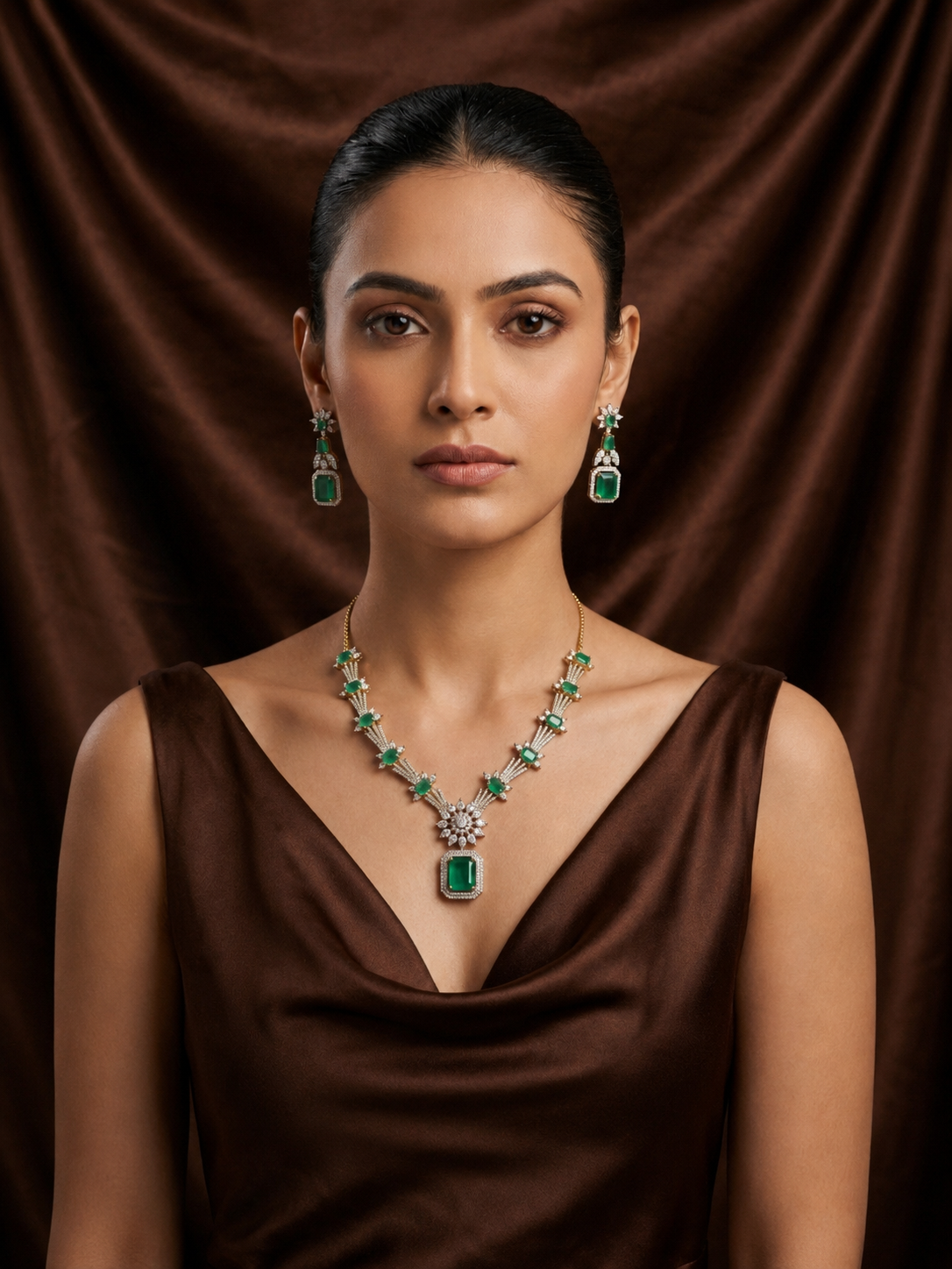 Emerald Horizon Necklace Set
