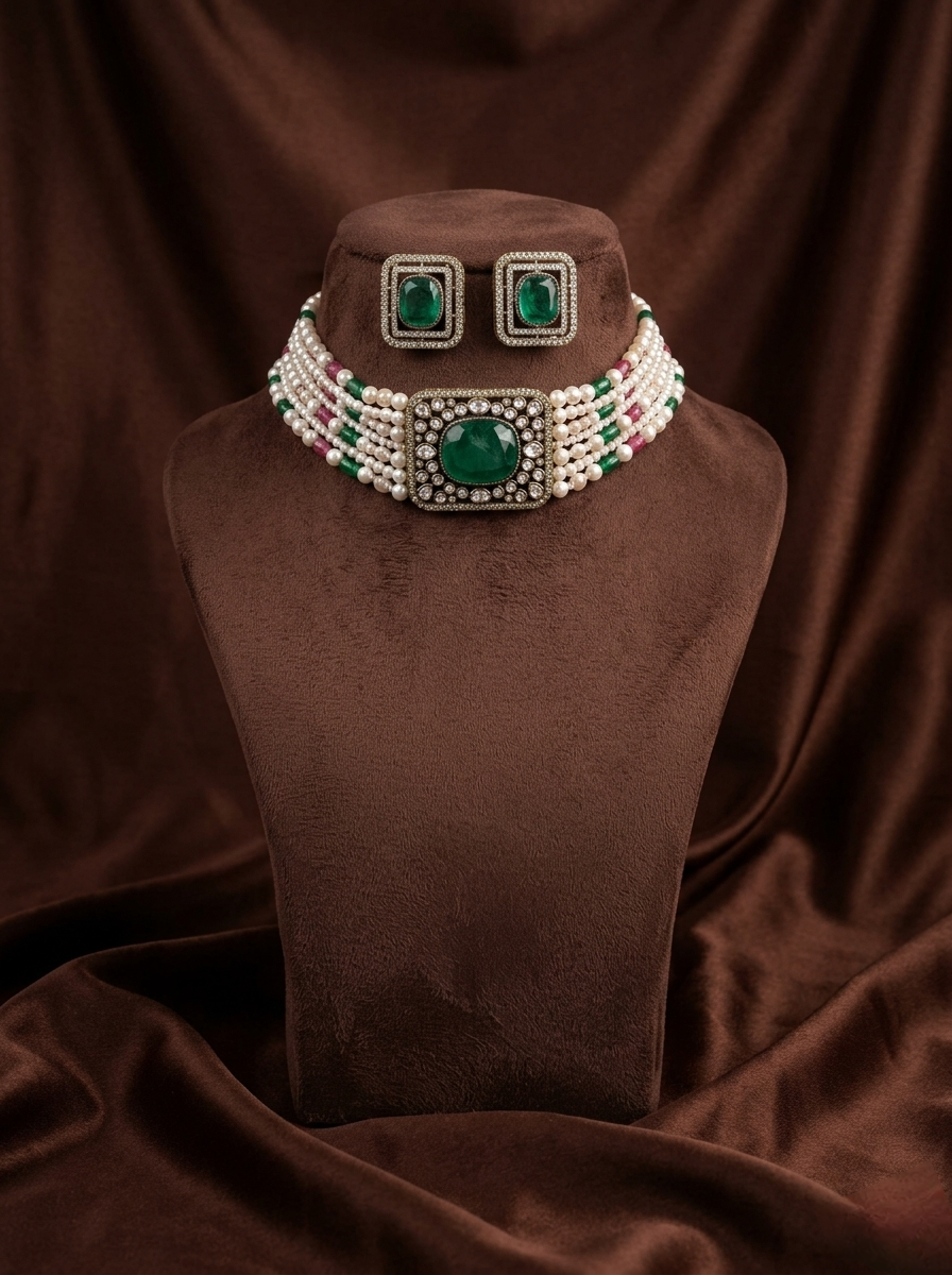 Empress Verde Royal Necklace Set