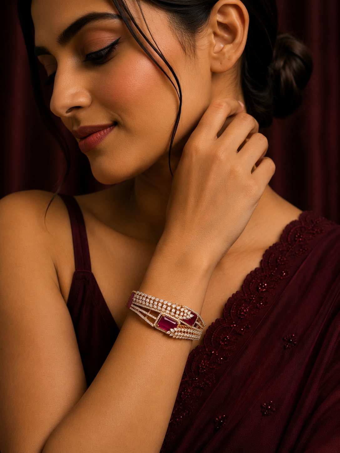 Ruby Elegance Bracelet