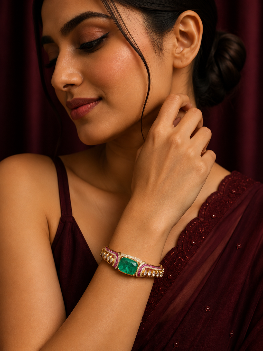 Emerald Zaina Bracelet
