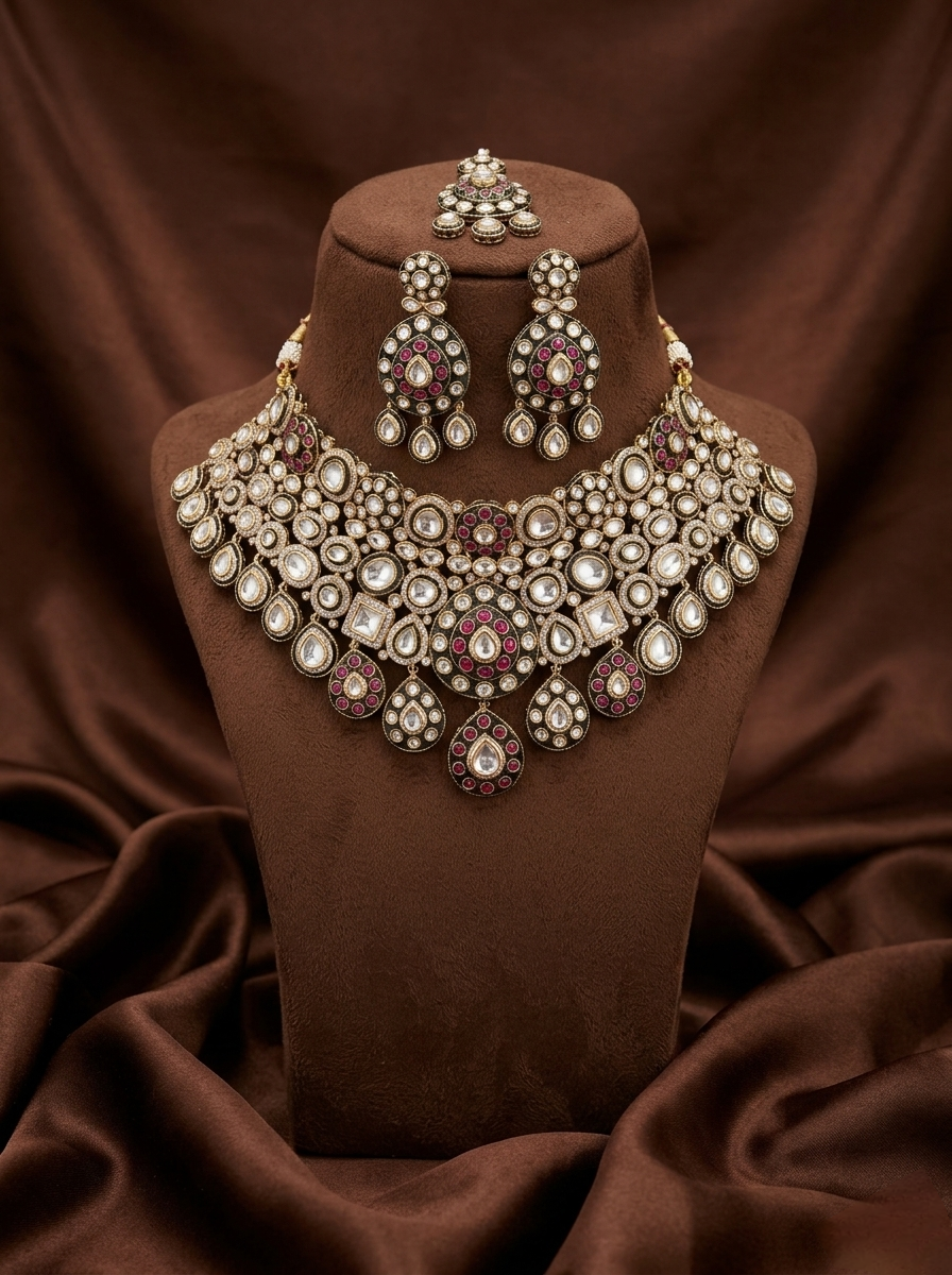 Floral Bridal Necklace Set