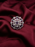 Floral Cluster Purple Ring