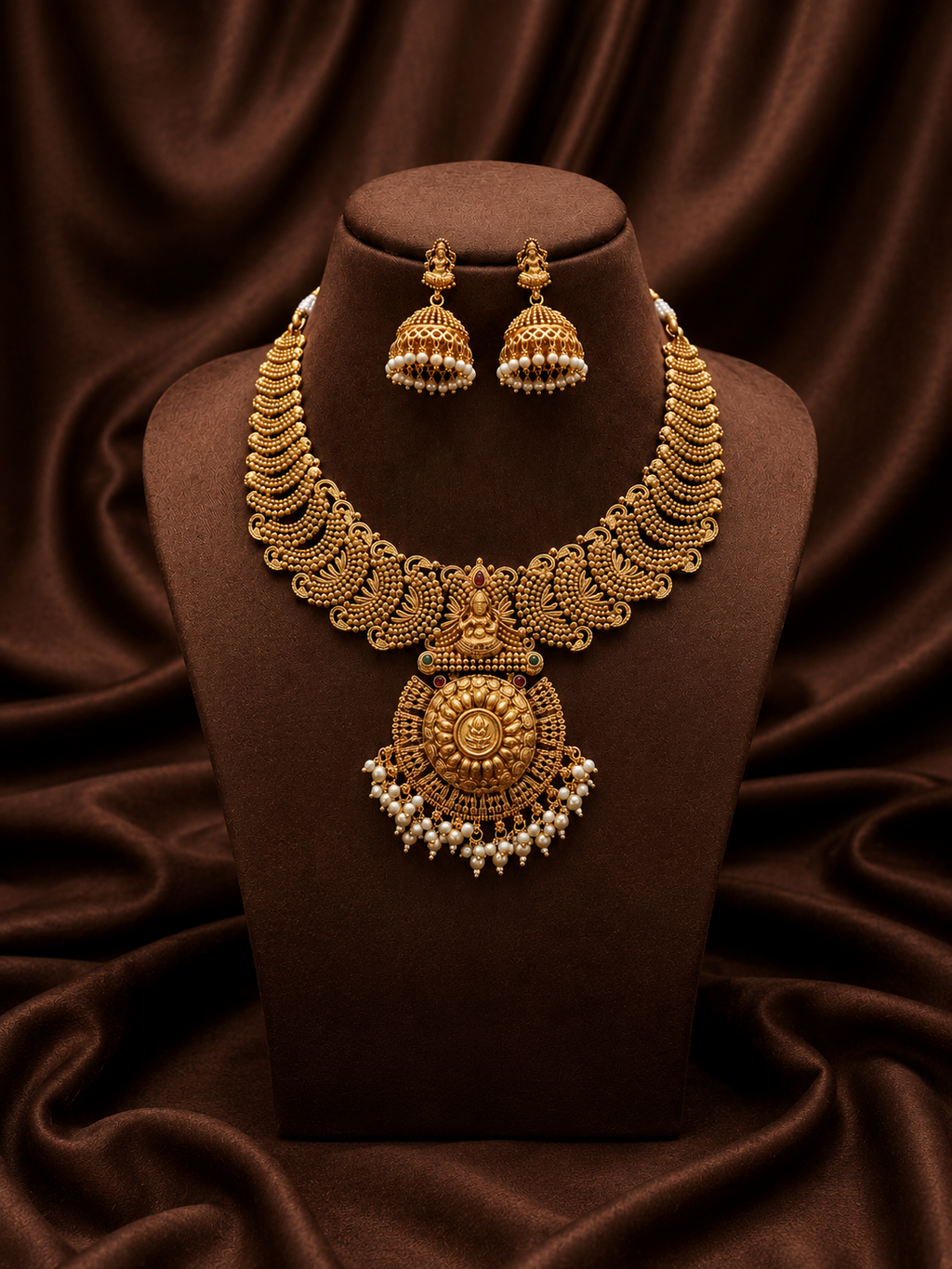 goddess lakshmi necklace set