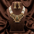green pearl heritage necklace set