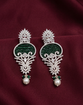 AD Green Zircon Sparkle Earrings