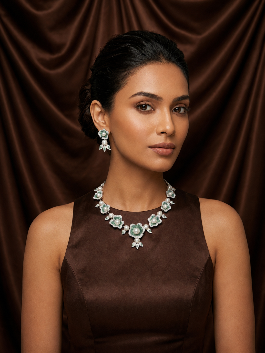 gulmohar necklace set
