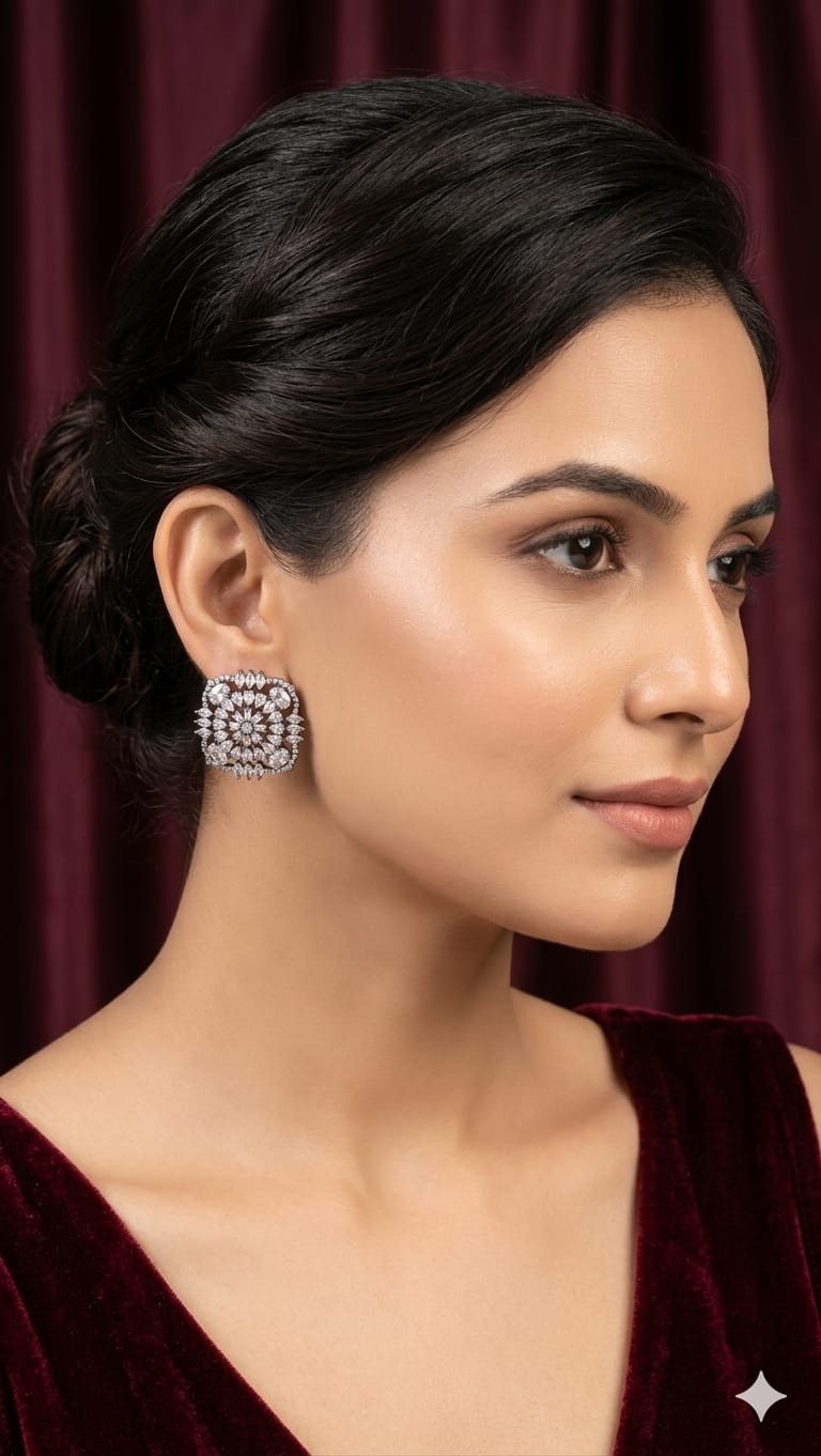 Ishhaara Silver Stud
