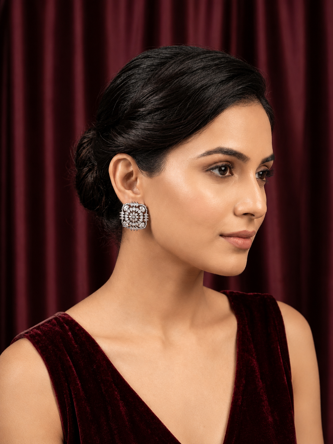 Ishhaara Silver Stud