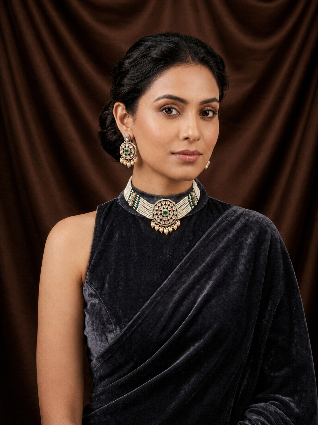 Ivory Polki Choker Set