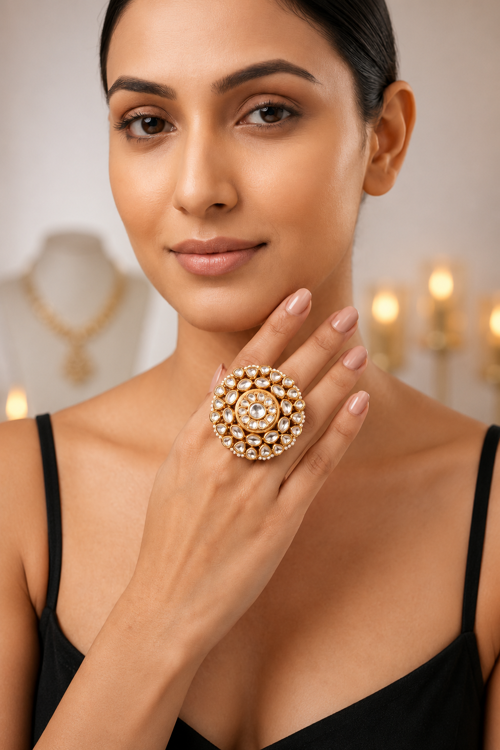 Jadau Kundan Ring