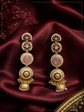 Kashmiri Pink Delight Long Earrings