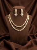 Kundan Double Line Necklace Set
