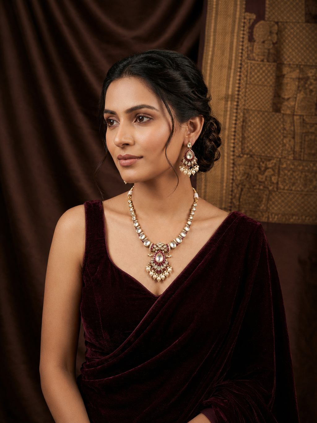 Laal Heeramandi Necklace Set