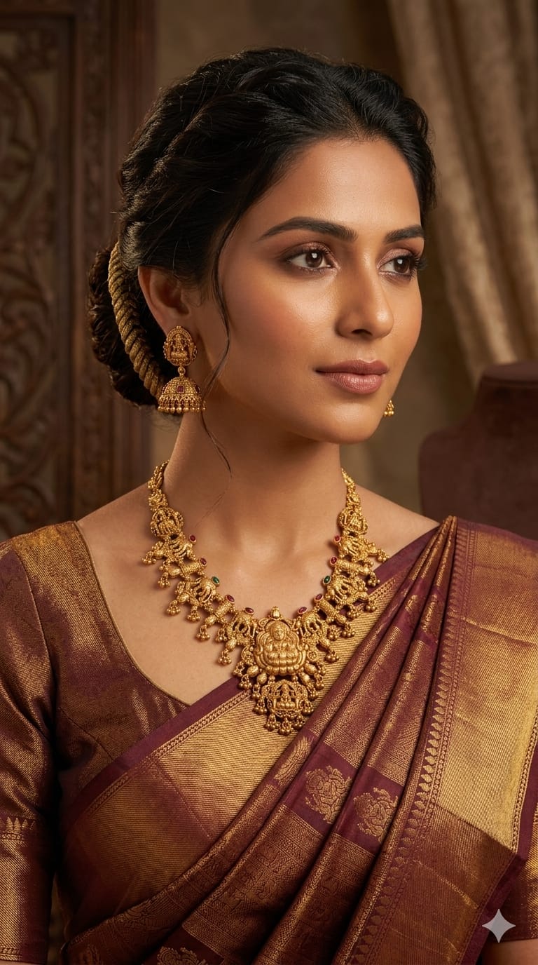 lakshmi motif rani haar