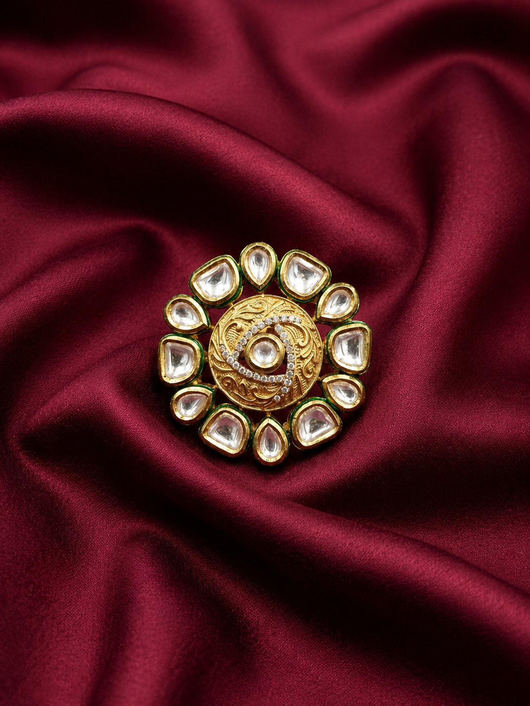 Meenakari Floral Ring