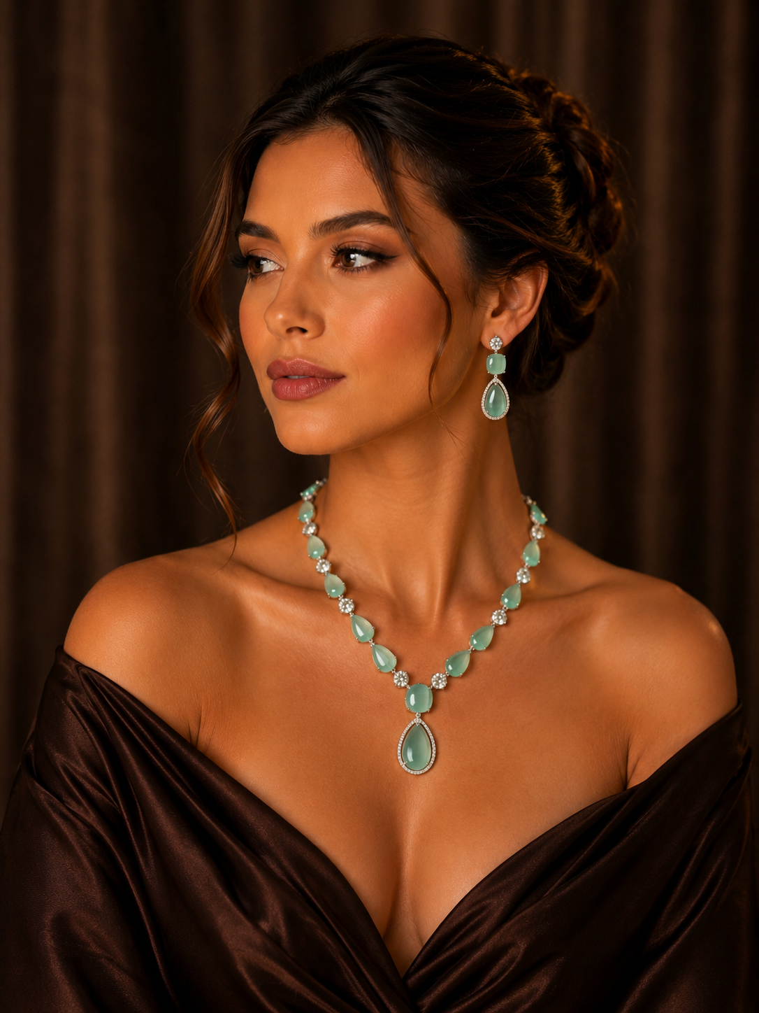 mint AD necklace set
