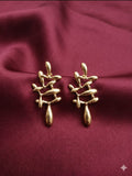 Molten Gold Drip Stud
