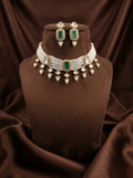 Oryza Pearl Diamond Choker